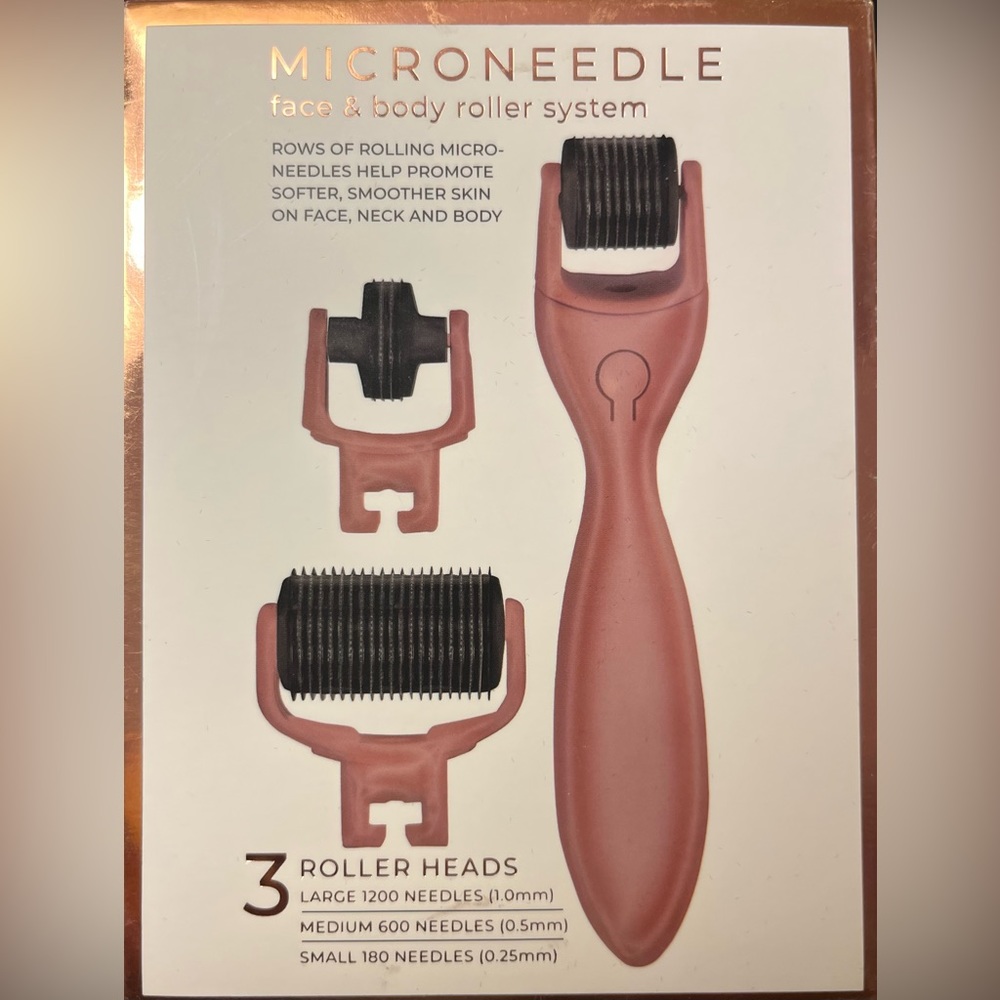 Microneedle face & body roller system